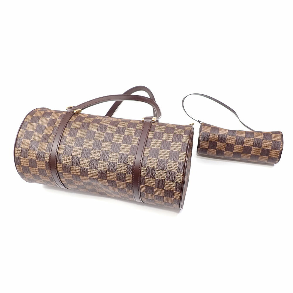 Louis Vuitton Handbag Damier Ebene Papillon 30 Women's N51303 Cylindrical - Picture 2 of 8
